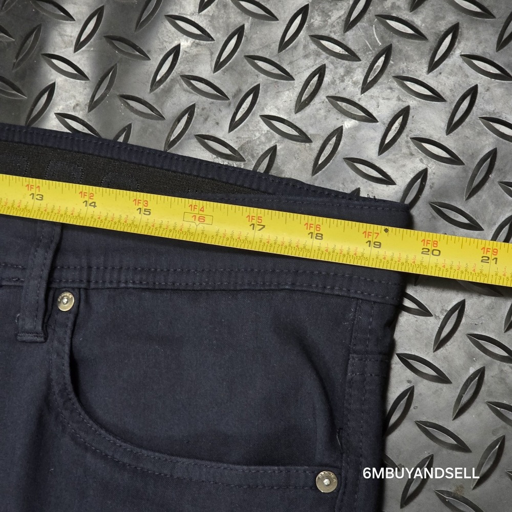 Projek Raw Mens Navy Blue Classic Fit Stretch Chino Pants 5-Pocket 38x30 145100 - Picture 5 of 11